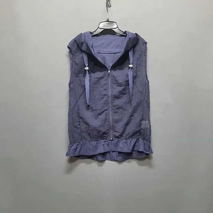 [SOLD OUT] 시스루 후드 조끼 77(새상품)
