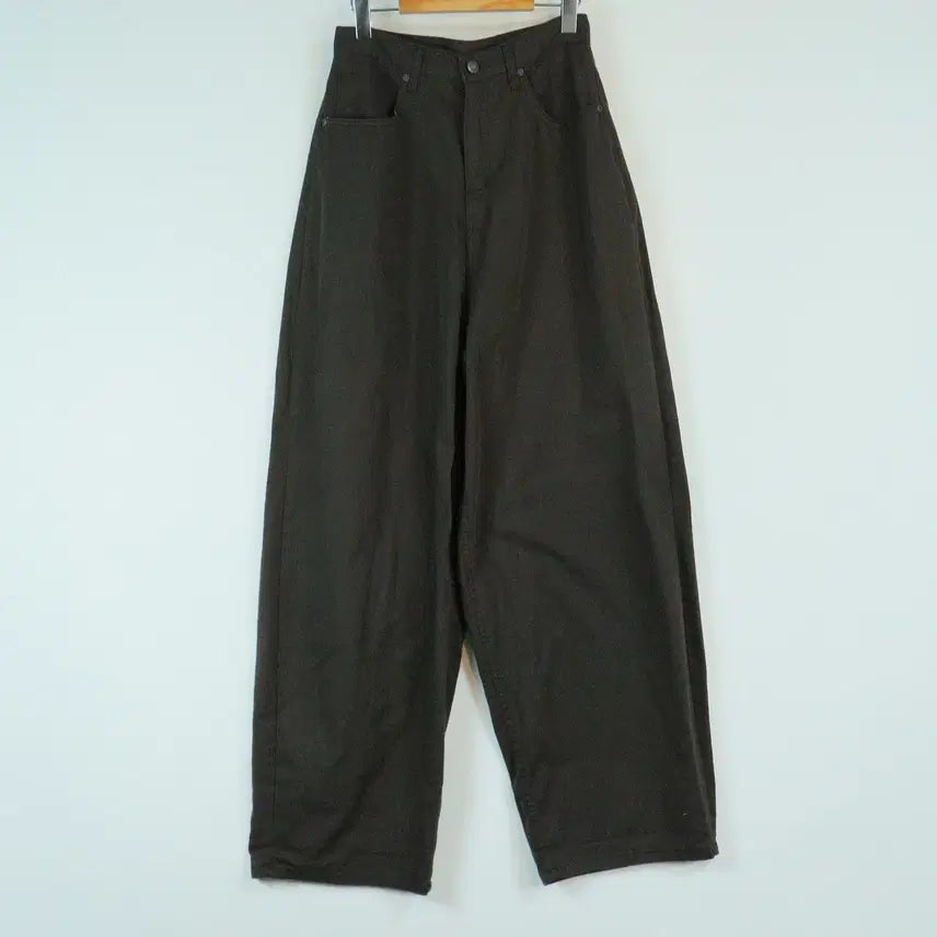 [SOLD OUT] 브라운 와이드 팬츠 M 하이웨스트 롱 슬랙스