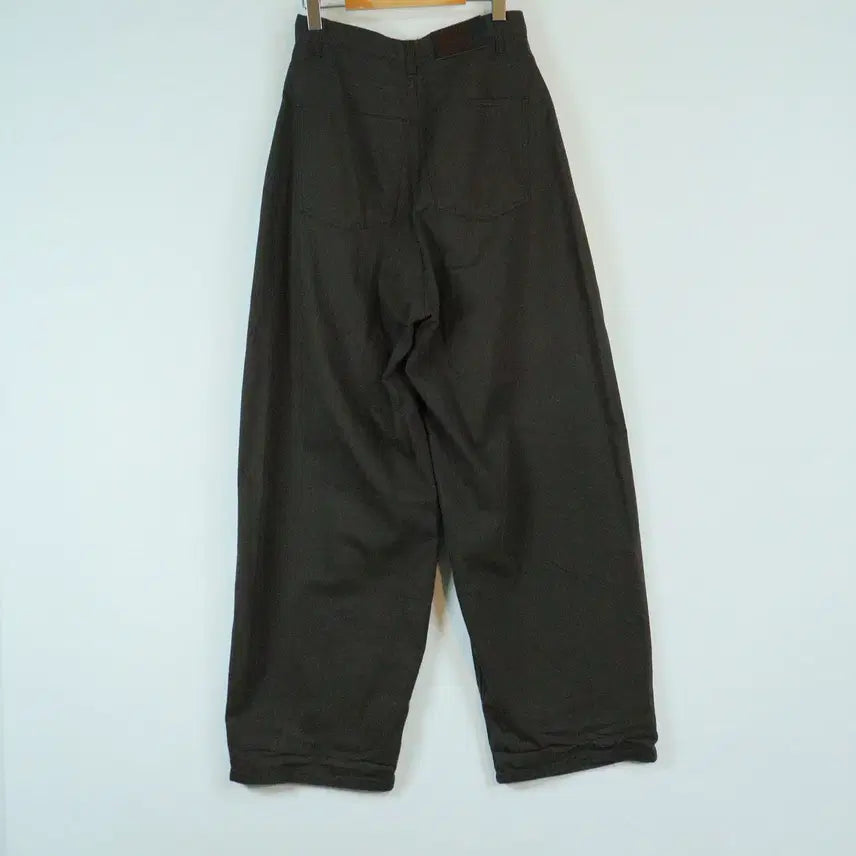 [SOLD OUT] 브라운 와이드 팬츠 M 하이웨스트 롱 슬랙스