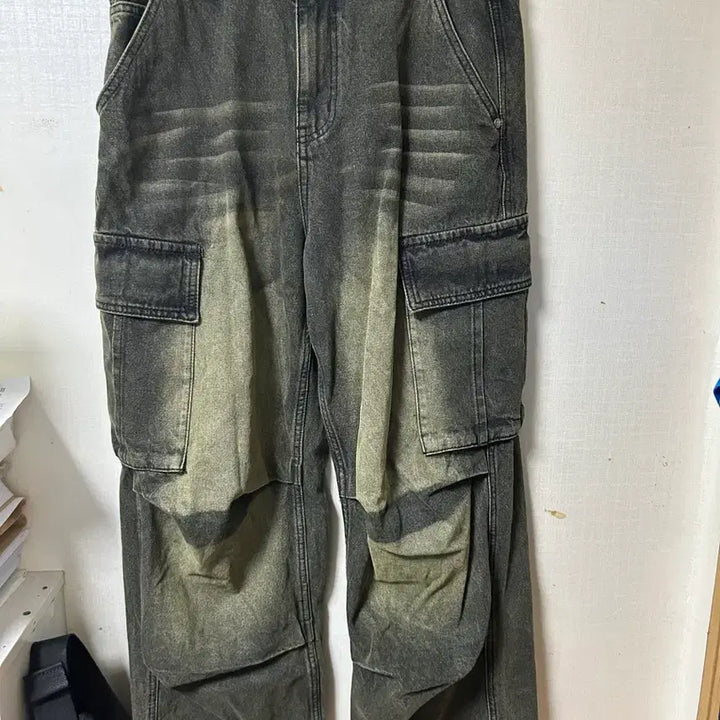 [BUNJANG] W Standard Washed Cargo Parachute Pants / 더블유 스탠다드 워싱 카고 파라슈트 바지