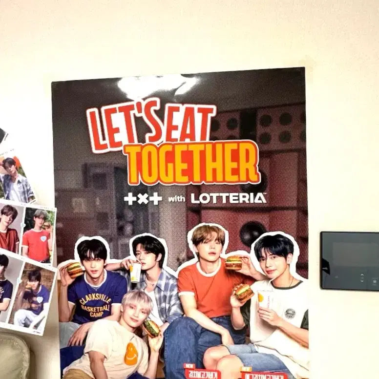 [BUNJANG] TXT Lotteia Poster / 투모로우바이투게더 TXT 롯데리아 포스터