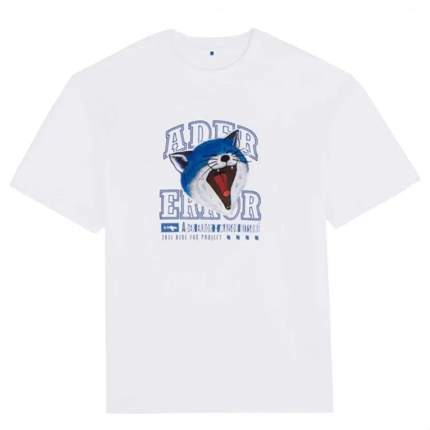 [SOLD OUT] 메종키츠네 x 아더에러 얀 폭스 티셔츠 화이트 [XL]