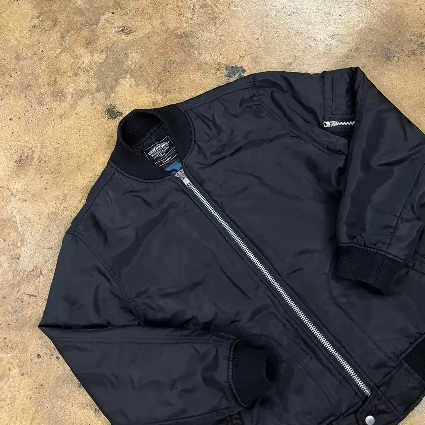 [BUNJANG] Prismworks Black Bomber Jacket / [정품/XL] 프리즘웍스 블랙 봄버 자켓