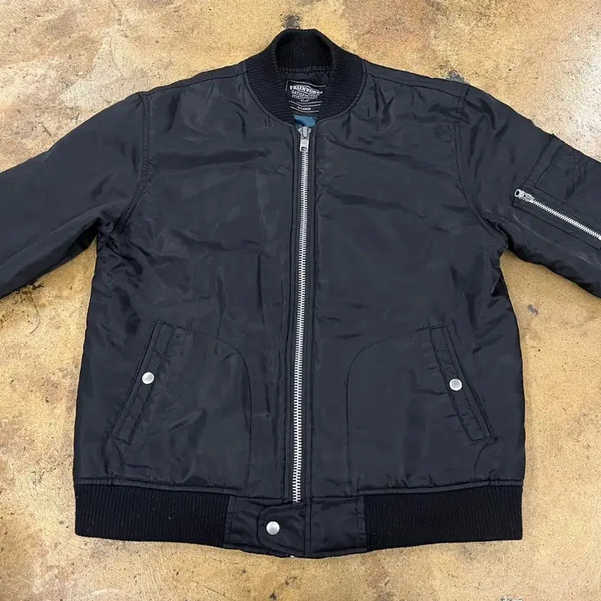 [BUNJANG] Prismworks Black Bomber Jacket / [정품/XL] 프리즘웍스 블랙 봄버 자켓