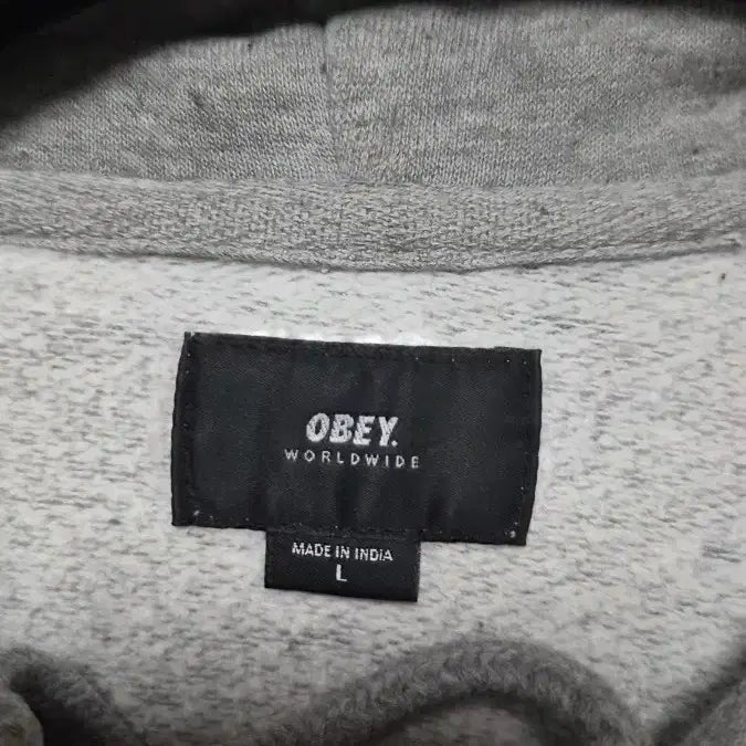 [BUNJANG] OBEY Hoodie Gray / L) 오베이 OBEY  후드티 회색