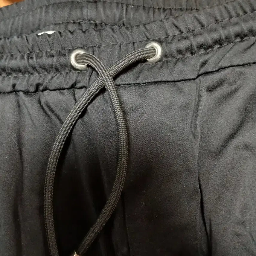 [BUNJANG] Black Cotton Blend Shorts / 블랙 반바지 면바지 밴딩 스타일34 35