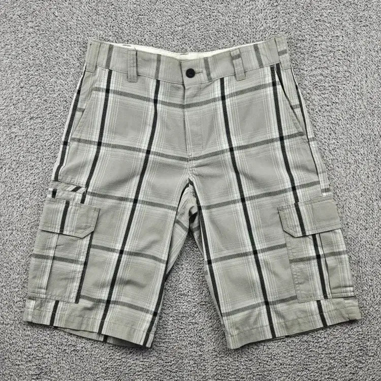 [BUNJANG] Dickies Checkered Cargo Shorts (32") / 디키즈 체크 카고 쇼츠 반바지 ( 32" ) / 11916