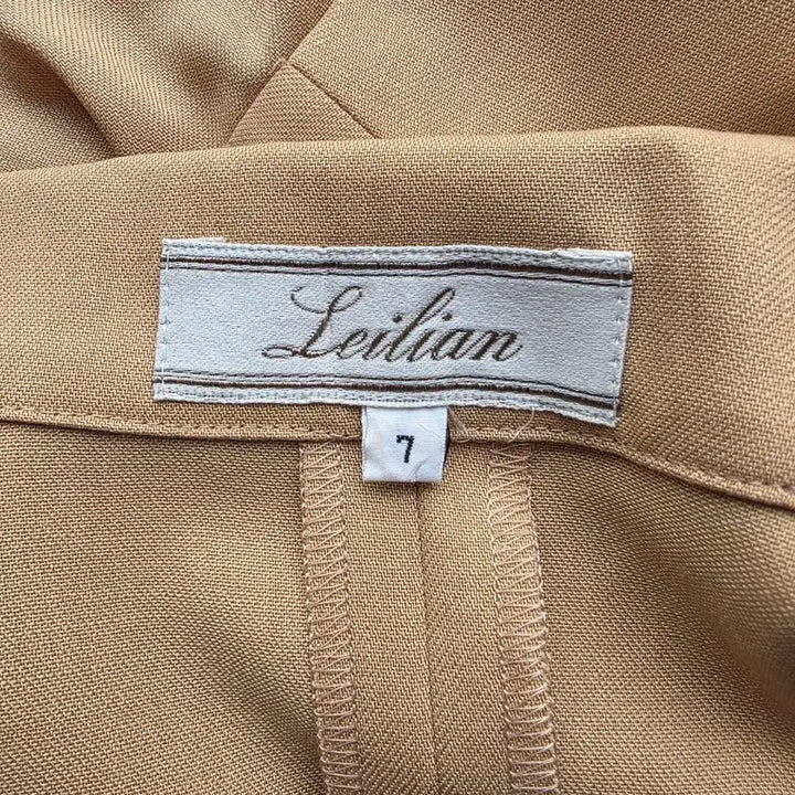 [BUNJANG] Leilian Beige Gold Button Belt Dress / Leilian 베이지 금장 더블 버튼 벨트 원피스