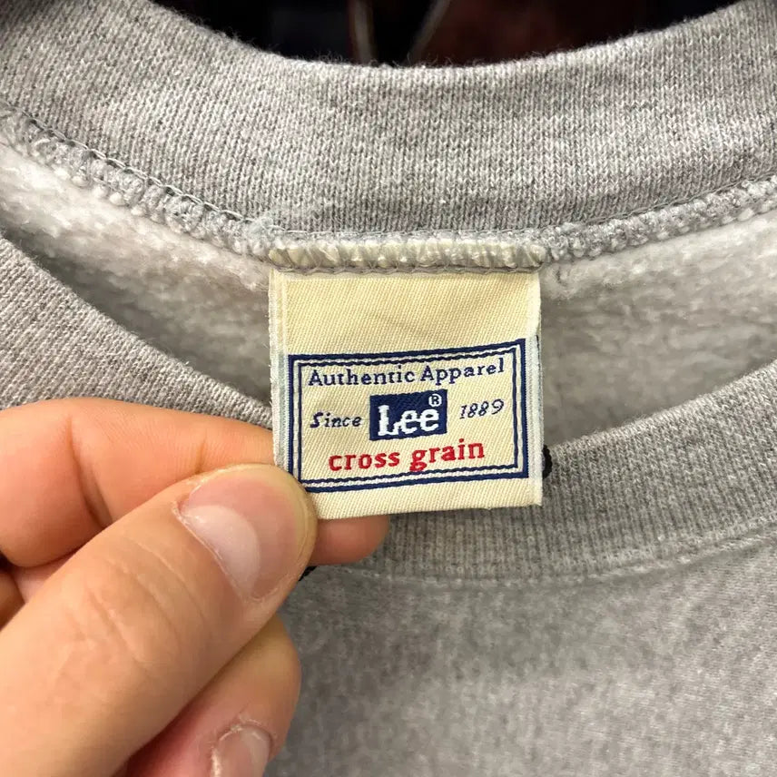 [BUNJANG] 90s Reverse Weave Late Show Lettering Sweatshirt / 90s 리 리버스위브 Late Show 레터링 굿즈 스웻셔츠 N1217