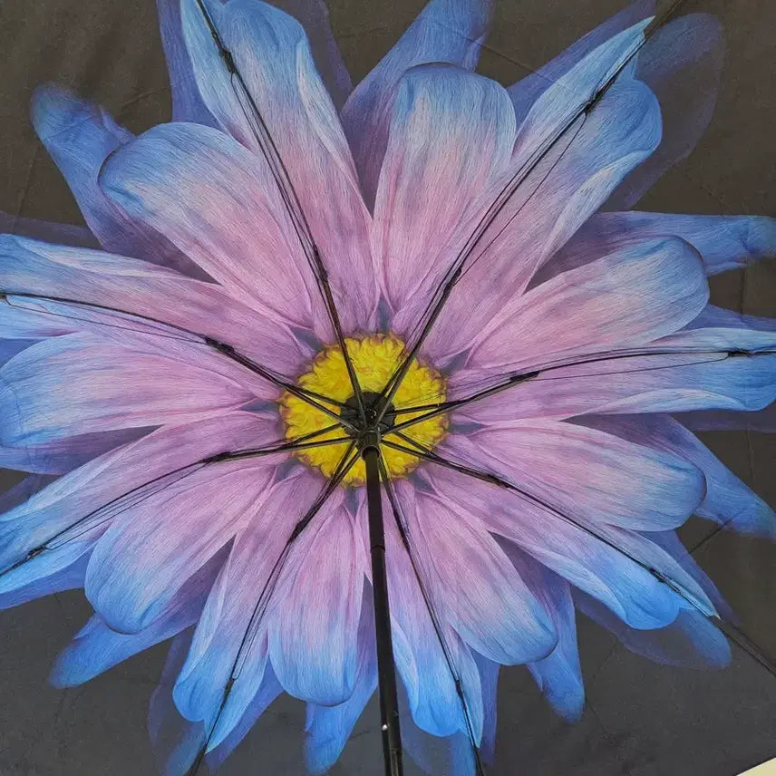 [BUNJANG] Floral Pattern Folding Umbrella / 플라워 패턴 접이식 양우산