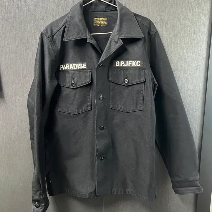 [BUNJANG] Wacko Maria Army Work Jacket / 14aw 와코마리아 코튼 오픈카라 아미 워크 자켓 L