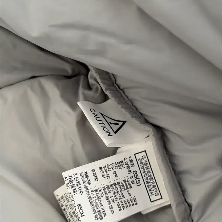 [BUNJANG] The North Face Nuptse Short Padded Jacket Silver S Size / 노스페이스 눕시 숏패딩 실버 85 S사이즈