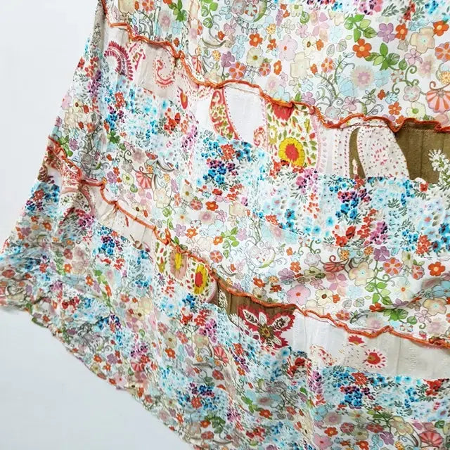 [BUNJANG] xaja Patchwork Bending Skirt / xaja 패치워크 밴딩 스커트
