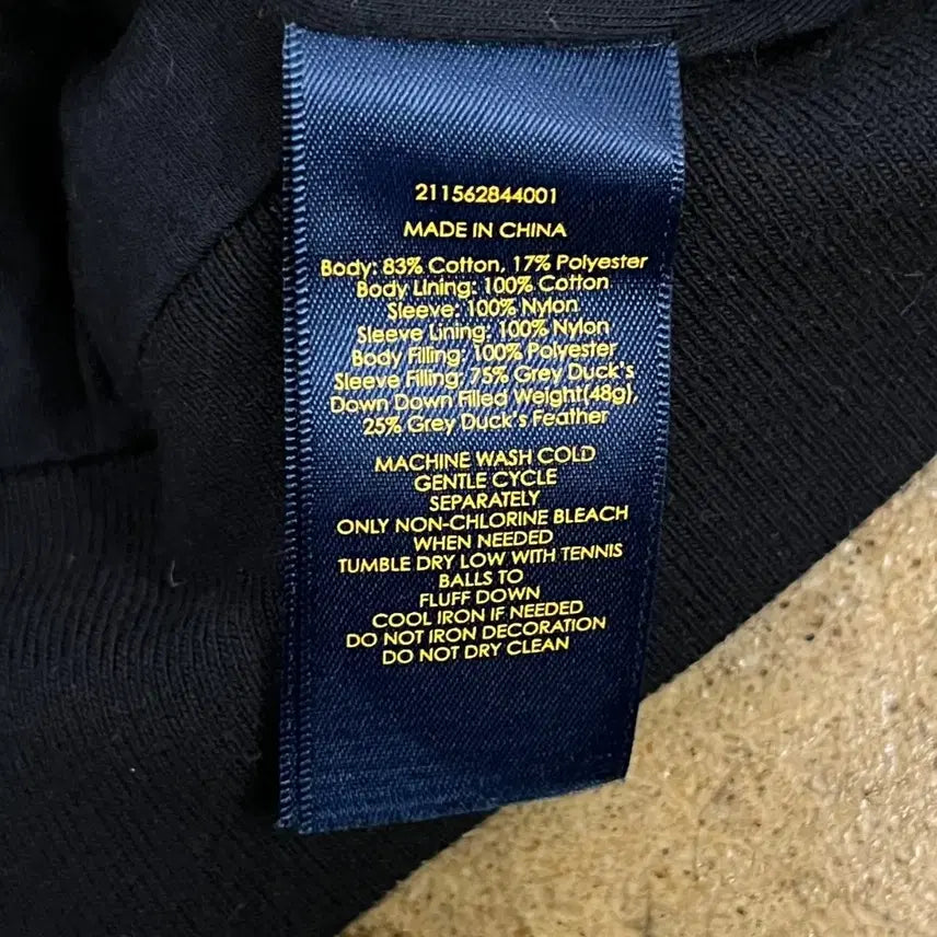 [BUNJANG] Polo Ralph Lauren Black Padded Baseball Jacket / [정품/L] 폴로 랄프로렌 블랙 패딩 야구 점퍼