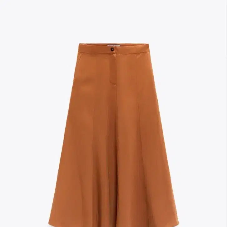 [BUNJANG] ZARA Orange Long Skirt - Small / 자라 오렌지 롱스커트 스몰