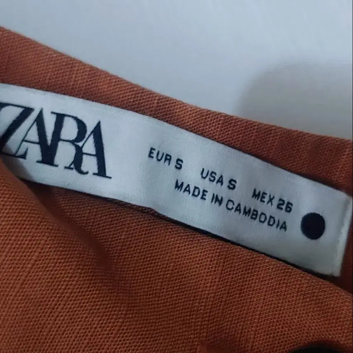 [BUNJANG] ZARA Orange Long Skirt - Small / 자라 오렌지 롱스커트 스몰