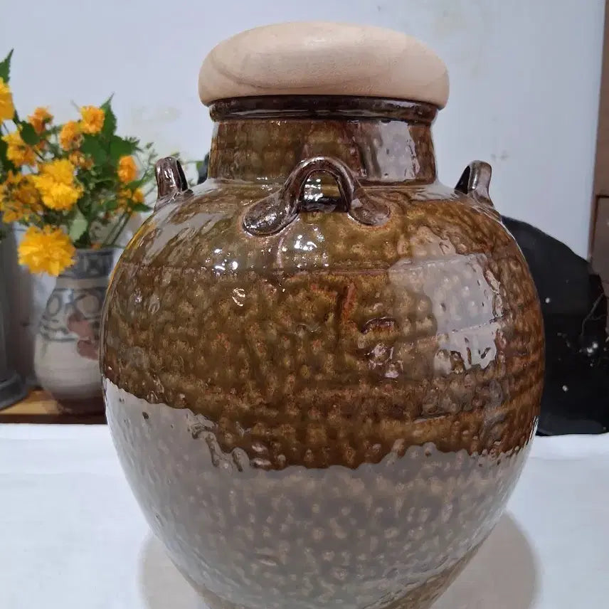 [BUNJANG] Takatori-yaki Tea Jar / 차도구에 특성화된 "다까도리쯔보"차항아리