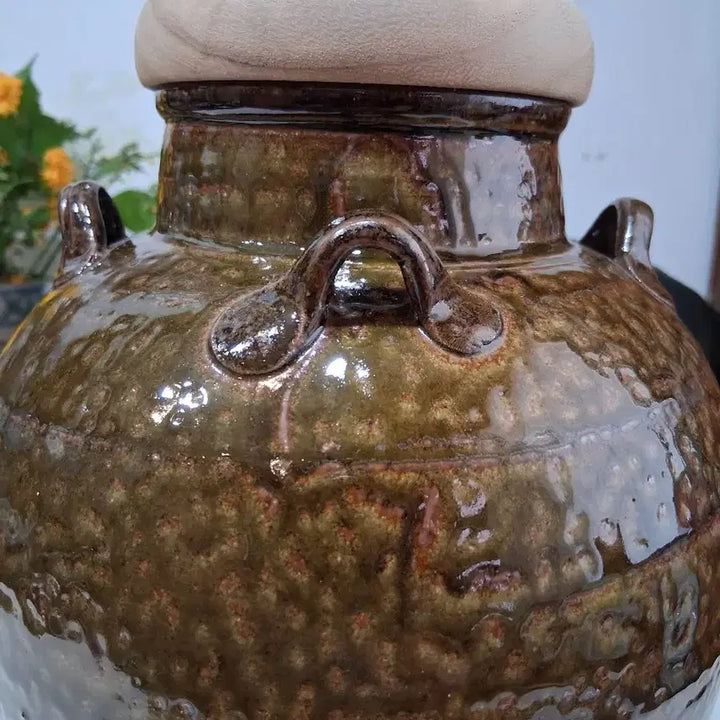 [BUNJANG] Takatori-yaki Tea Jar / 차도구에 특성화된 "다까도리쯔보"차항아리
