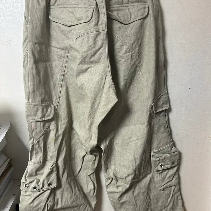 [SOLD OUT] 낫포너드 베이지 카고 코튼 팬츠