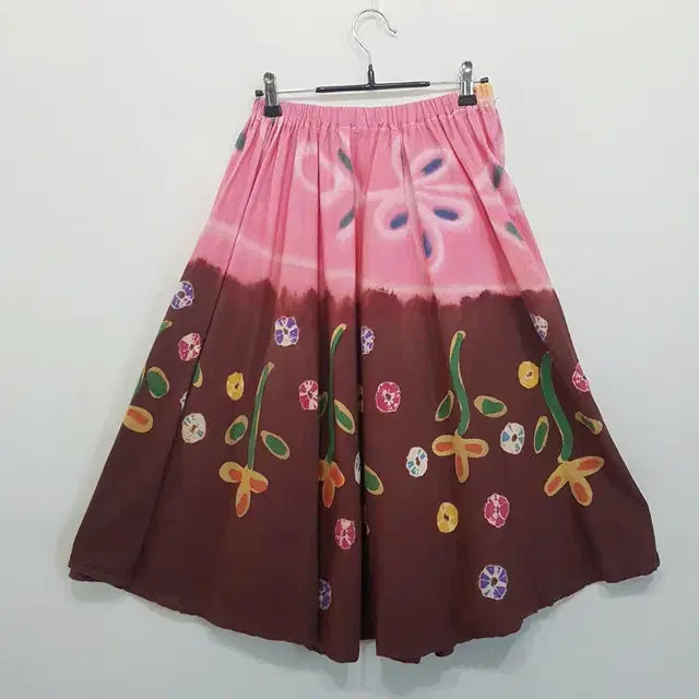 [SOLD OUT] 핸드프린트 밴딩 스커트