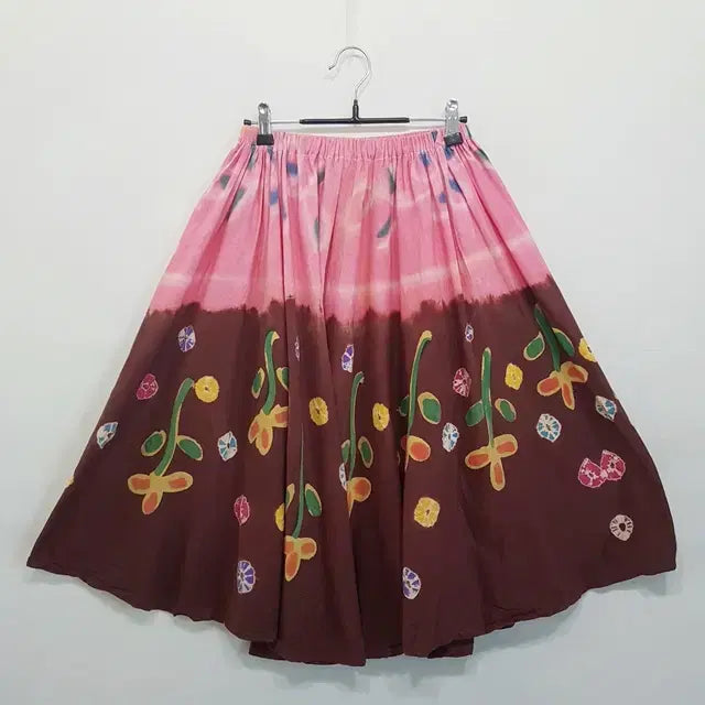 [SOLD OUT] 핸드프린트 밴딩 스커트