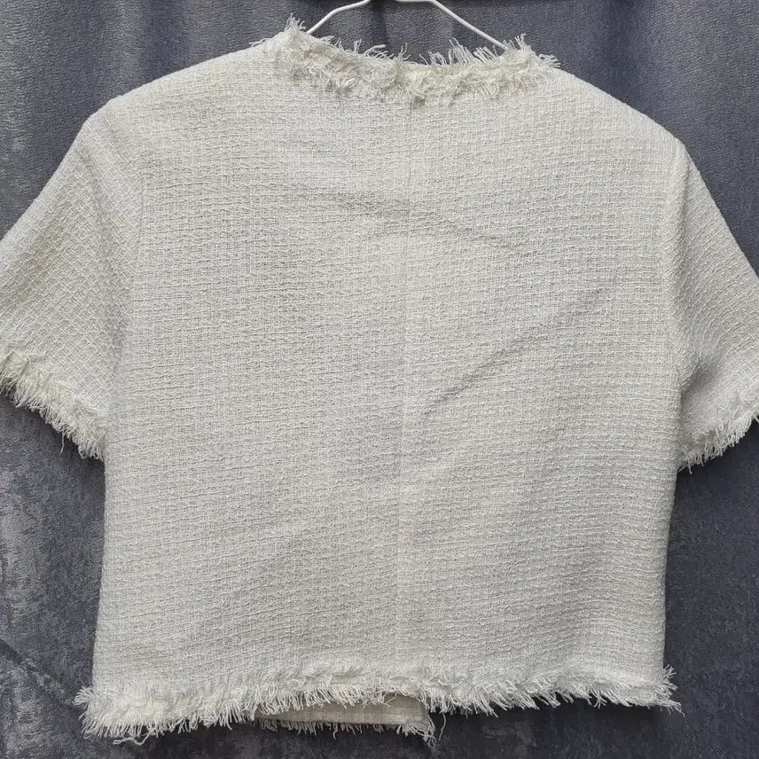[BUNJANG] If You Tweed Cropped Short-Sleeve Jacket / If you 트위드 반팔 자켓 - 화이트/크롭