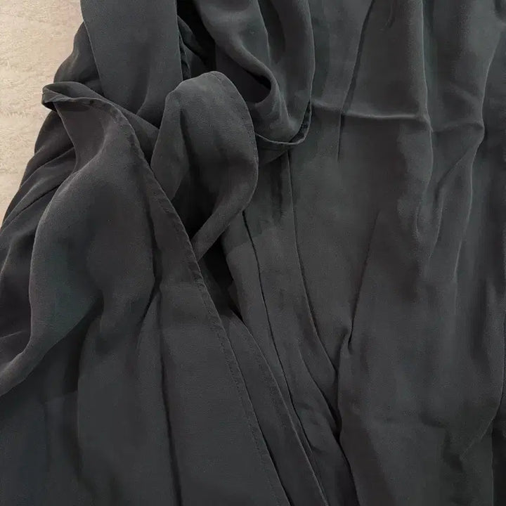 [BUNJANG] Aline Wrap Long Skirt / 검정색 랩 Aline스타일 스커트
