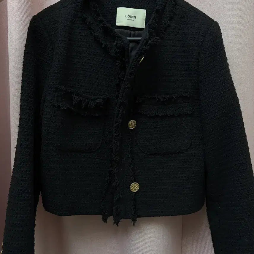 [SOLD OUT] Loing 블랙 트위드 자켓