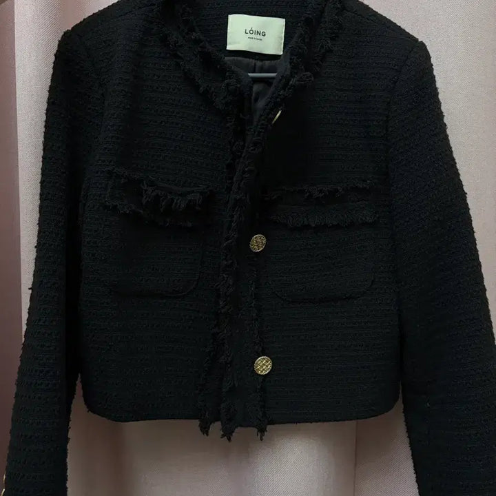 [SOLD OUT] Loing 블랙 트위드 자켓