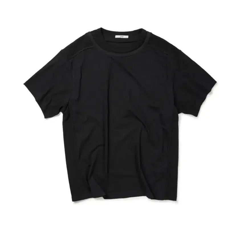 [SOLD OUT] ETCE DOUBLE NECK LAYERED 더블넥 레이어드 반팔티 M