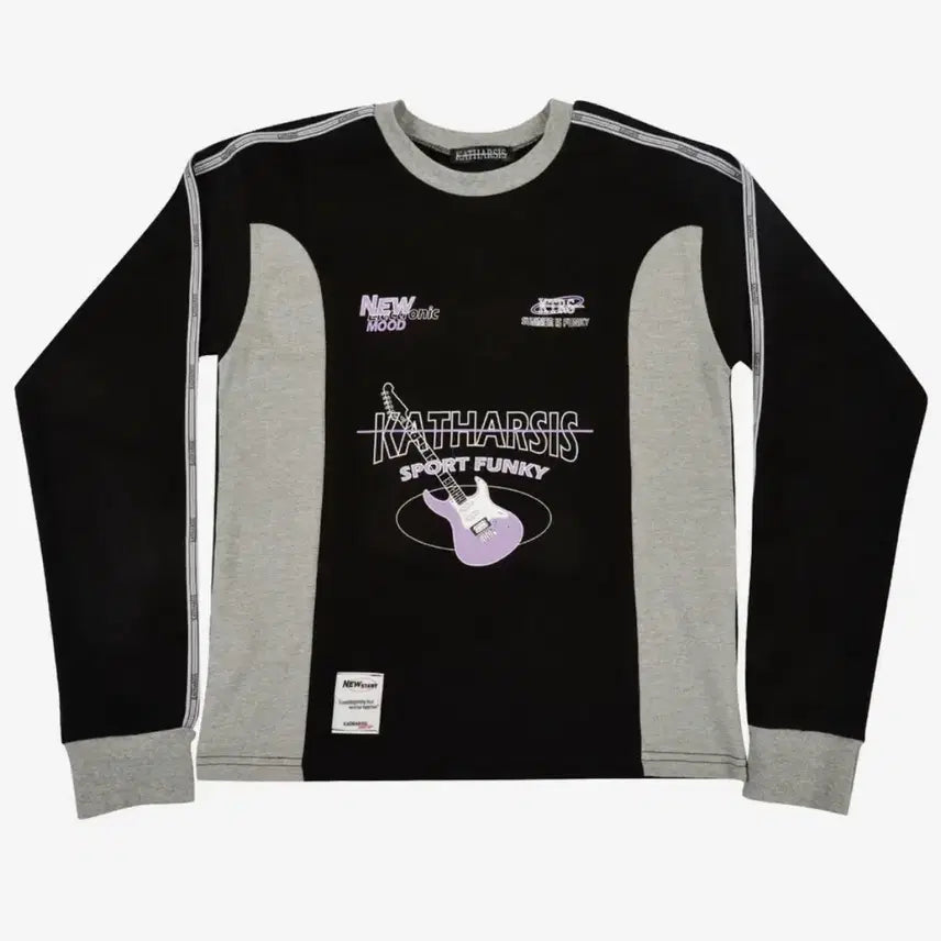 [BUNJANG] Catharsis Electric Guitar T-Shirt / 카타르시스 일렉 기타 티셔츠 BK_FREE