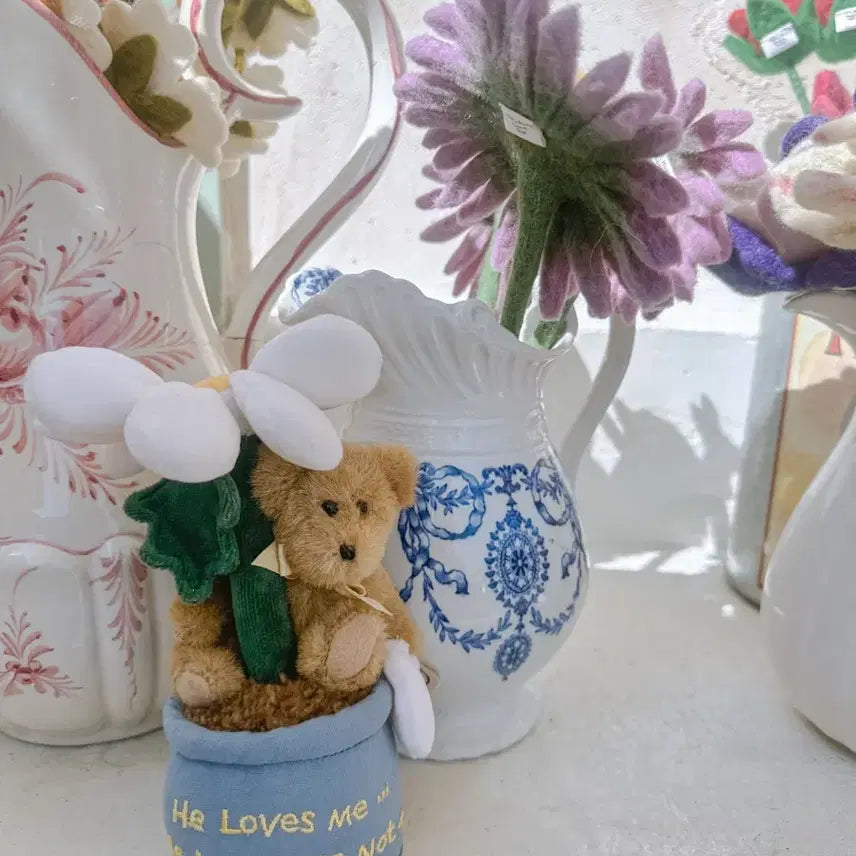 [BUNJANG] Boyz Bear Daisy Flower Pot / 보이즈베어 데이지화분