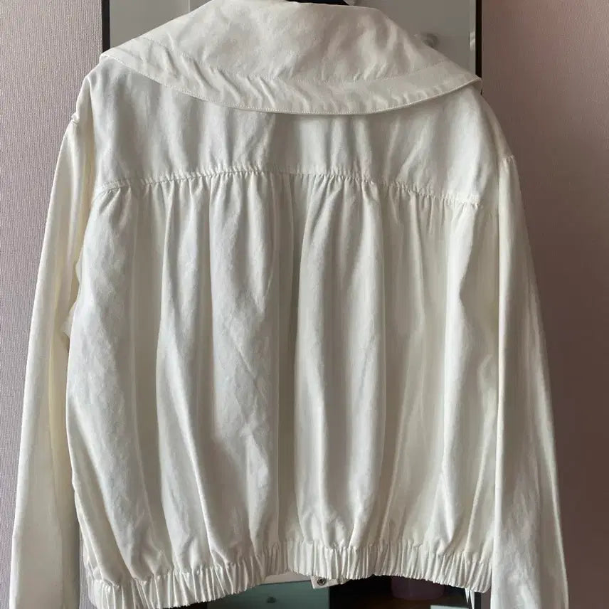 [BUNJANG] 8 Seconds Cotton Blouson Ivory Jacket / 에잇세컨즈 코튼 블루종 아이보리 신품급