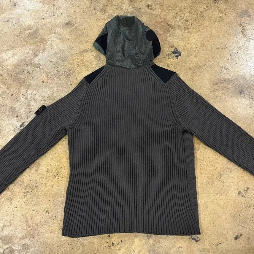 [SOLD OUT] [정품/M] 스톤아일랜드 후드 니트 풀오버