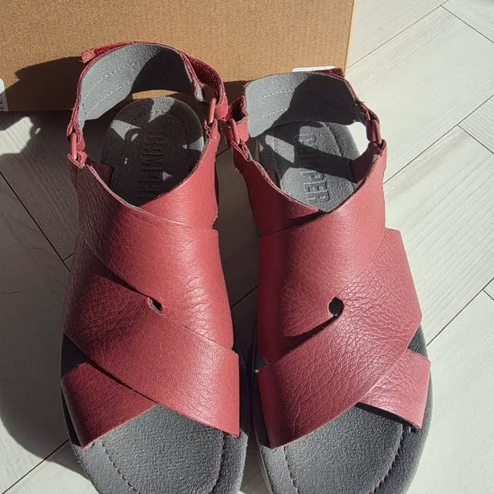 [BUNJANG] Camper Oruga Sandals 37 Burgundy / 캠퍼 오루가 camper oruga 샌들 37사이즈 235 240 버건디