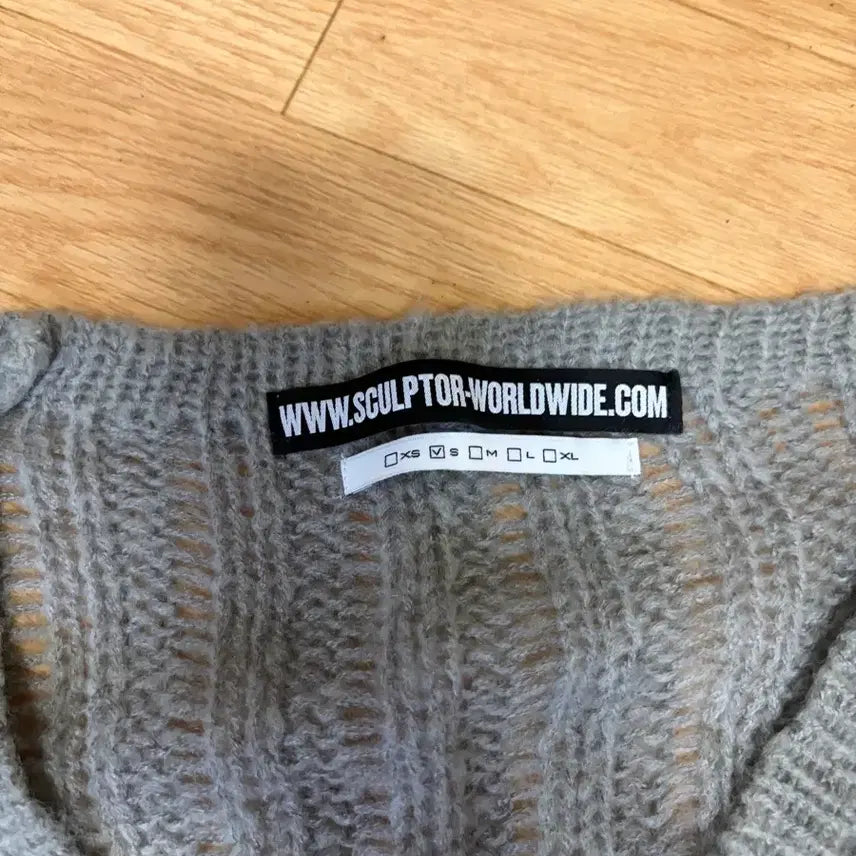 [BUNJANG] Sculptor Two-Way Upside Down Knit Sweater / 스컬프터 투워이 업사이드다운 니트 s