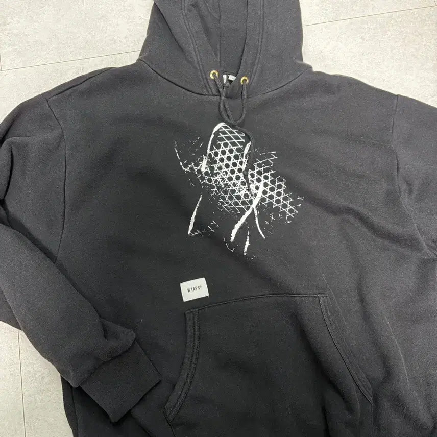 [BUNJANG] WTAPS Vans Collaboration Black Hoodie / 더블탭스 반스 후드 블랙 4 사이즈