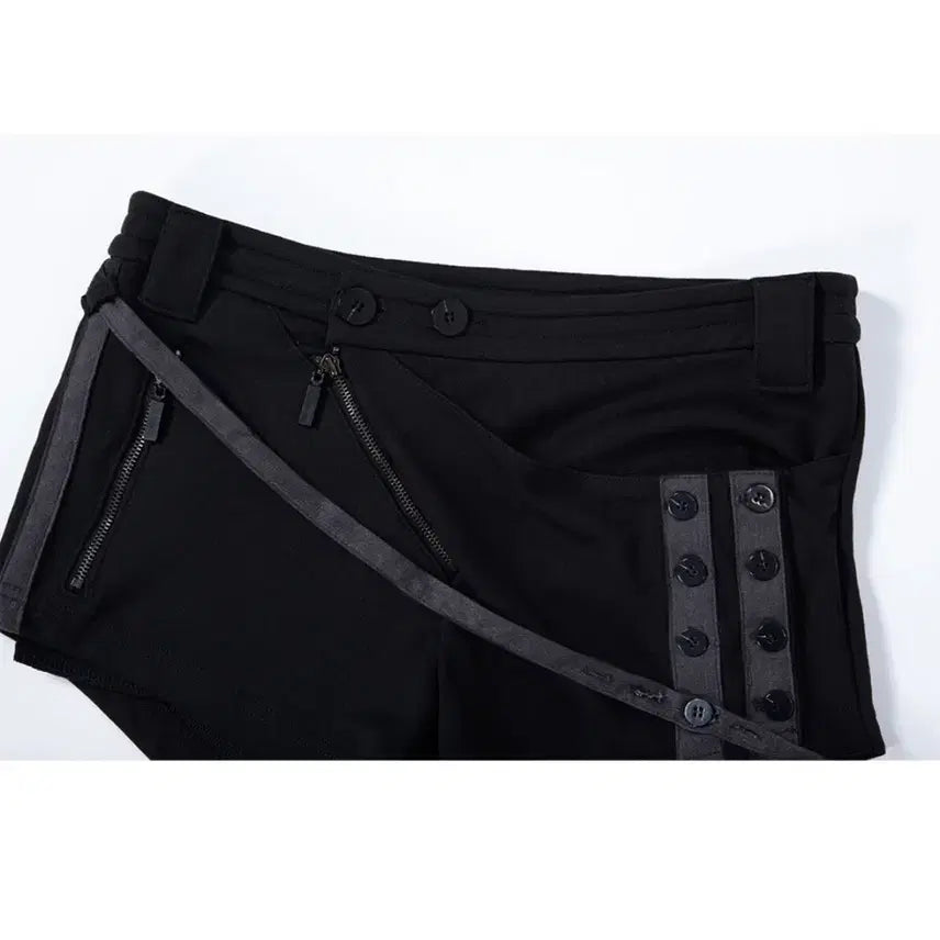 [BUNJANG] Please No Follow Tana Button Shorts Deep Black S / (새상품) 플노팔 타나 버튼 쇼츠 딥블랙 S 플리즈노팔로우