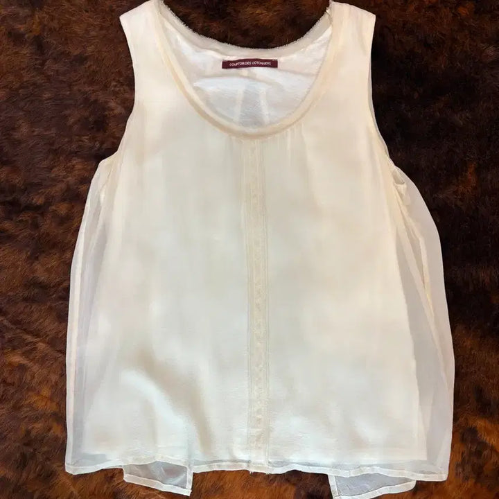 [BUNJANG] Comptoir Des Cotonniers Sleeveless Top / 꼼뜨와 데 꼬또니에 시스루 슬리브리스