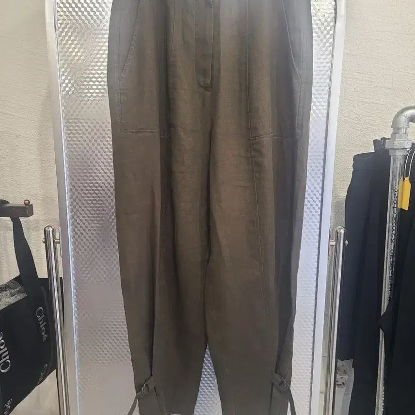 [SOLD OUT] [the ilma] 린넨 밴딩 스트랩 팬츠 S