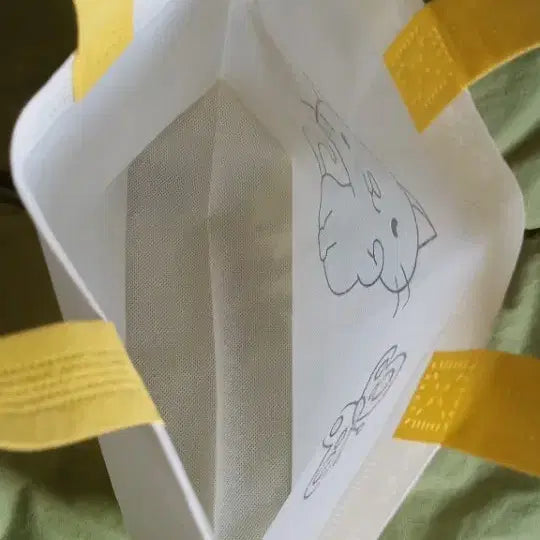 [BUNJANG] Cat and Butterfly Eco Bag / 귀여운 고양이와 나비 에코백