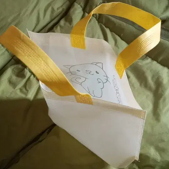 [BUNJANG] Cat and Butterfly Eco Bag / 귀여운 고양이와 나비 에코백