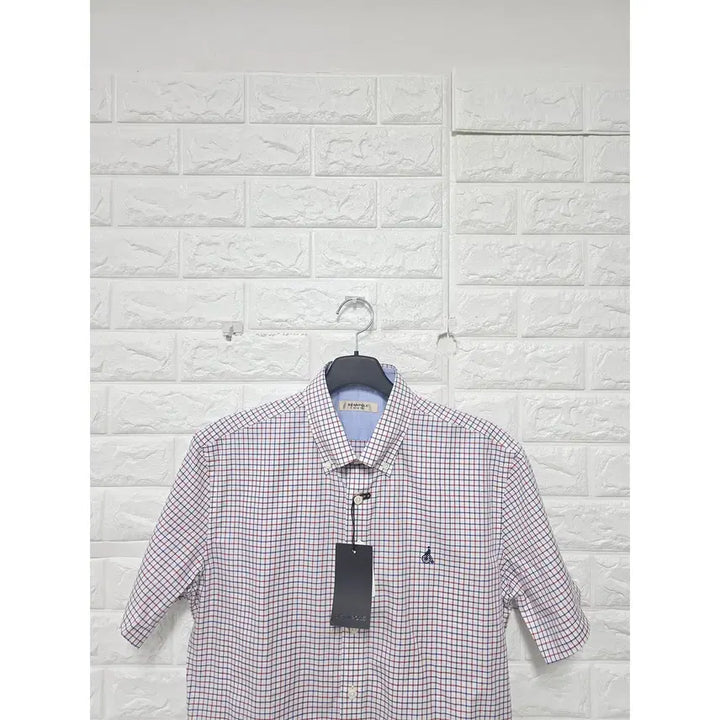 [SOLD OUT] 100 빈폴 체크 반팔 셔츠 남방 (새상품) C818