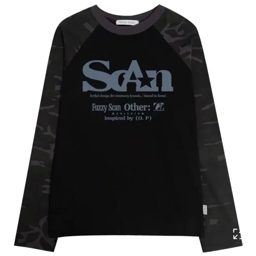 [BUNJANG] Fuzzs Can Camo Long Sleeve T-shirt / 퍼지스캔 Other 롱슬리브 티셔츠 카모