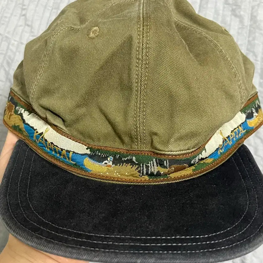 [BUNJANG] Kapital Brimfield Cap Brown Black / Kapital 캐피탈 무라치노 브림필드 캡 브라운블랙