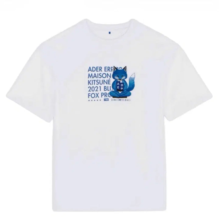 [SOLD OUT] 메종 키츠네 x 아더에러 메디테이션 폭스 티셔츠 화이트 [XL]
