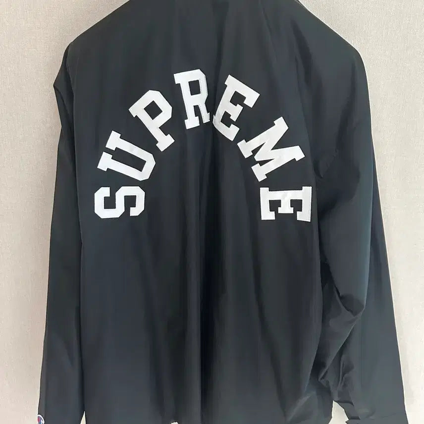 [SOLD OUT] 슈프림 챔피온 코치자켓 xl 블랙