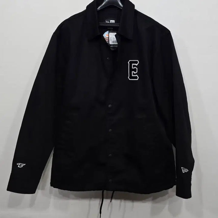 [BUNJANG] New Era Black Coach Jacket Windbreaker / [105] 남성 뉴에라 블랙 코치 자켓 바람막이 새상품