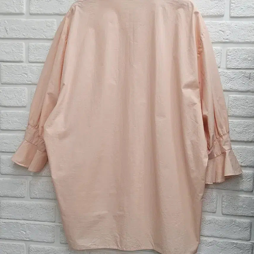 [BUNJANG] V-Neck Peach Blouse / A4296   브이넥 셔츠 블라우스