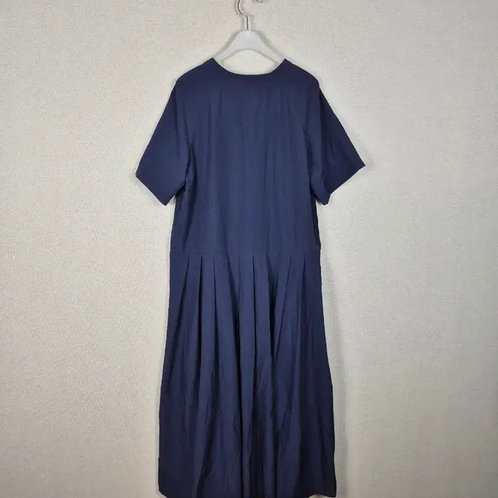 [BUNJANG] Simple Navy Short-Sleeve Dress / 